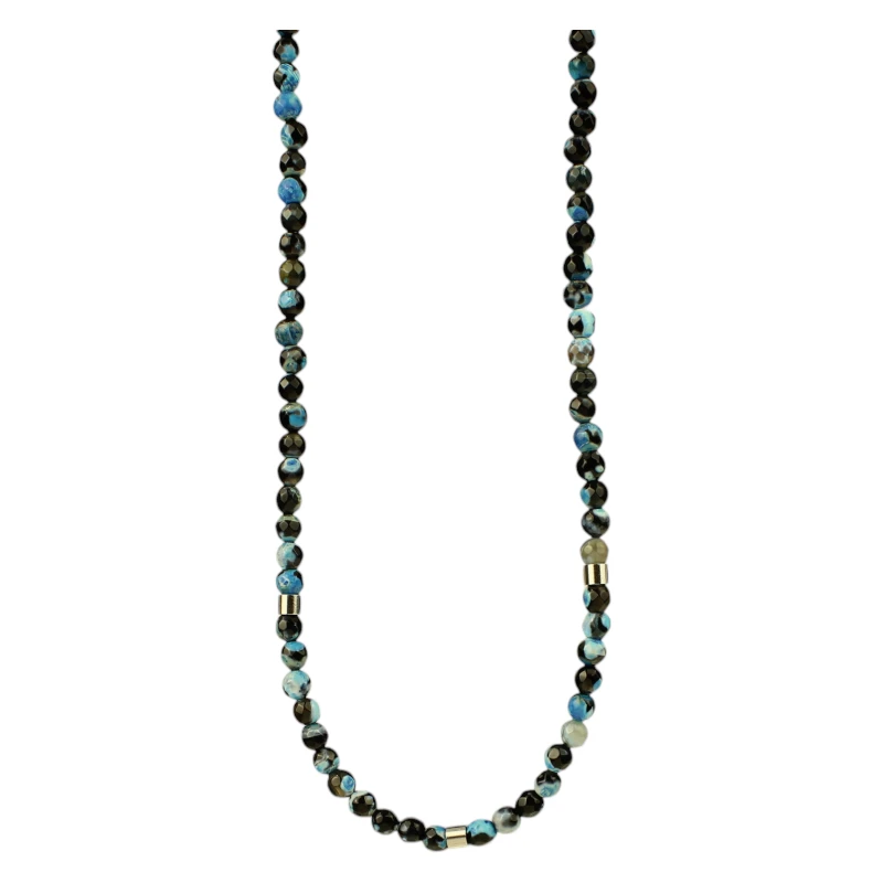 Atlas Μπλε Αχάτης Κολιέ