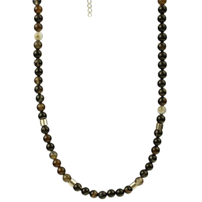 Smoky Agate Ανδρικό Κολιέ