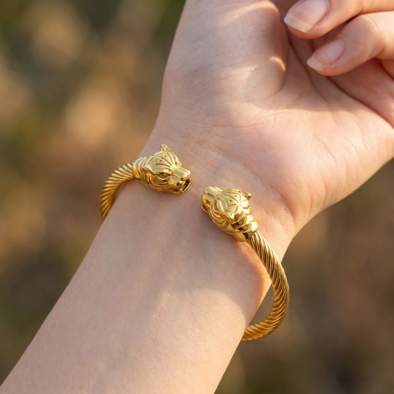 Ατσάλινο Βραχιόλι Τίγρης