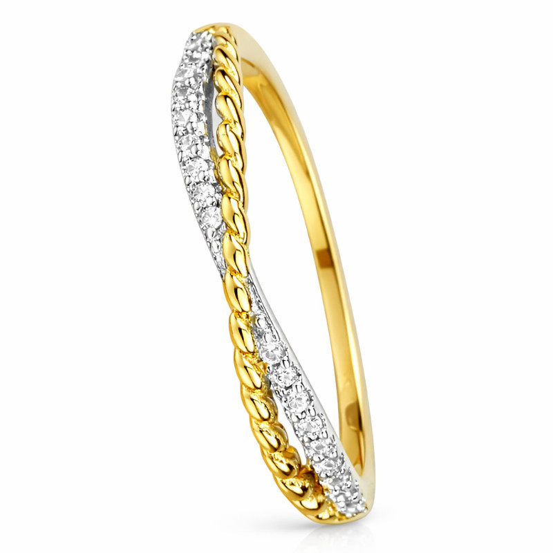 Ασημένιο Δαχτυλίδι 925 Διπλό Ζιργκόν