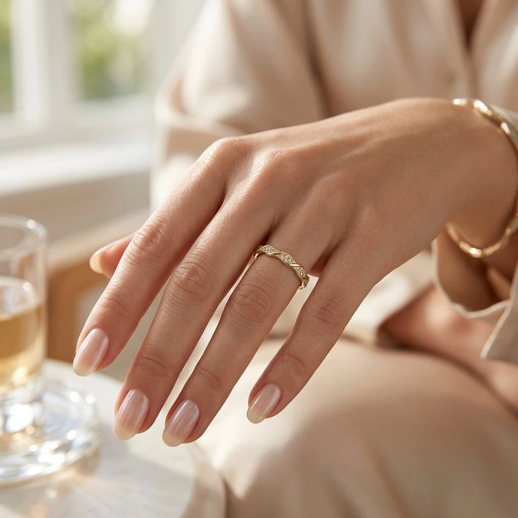 Ασημένιο Δαχτυλίδι 925 Κυματιστό με Ζιργκόν και Χρυσή Απόχρωση