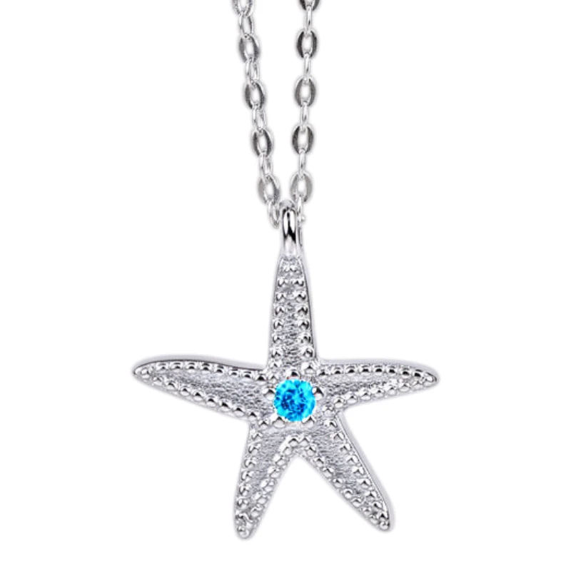 Ασημένιο Κολιέ Αστερίας